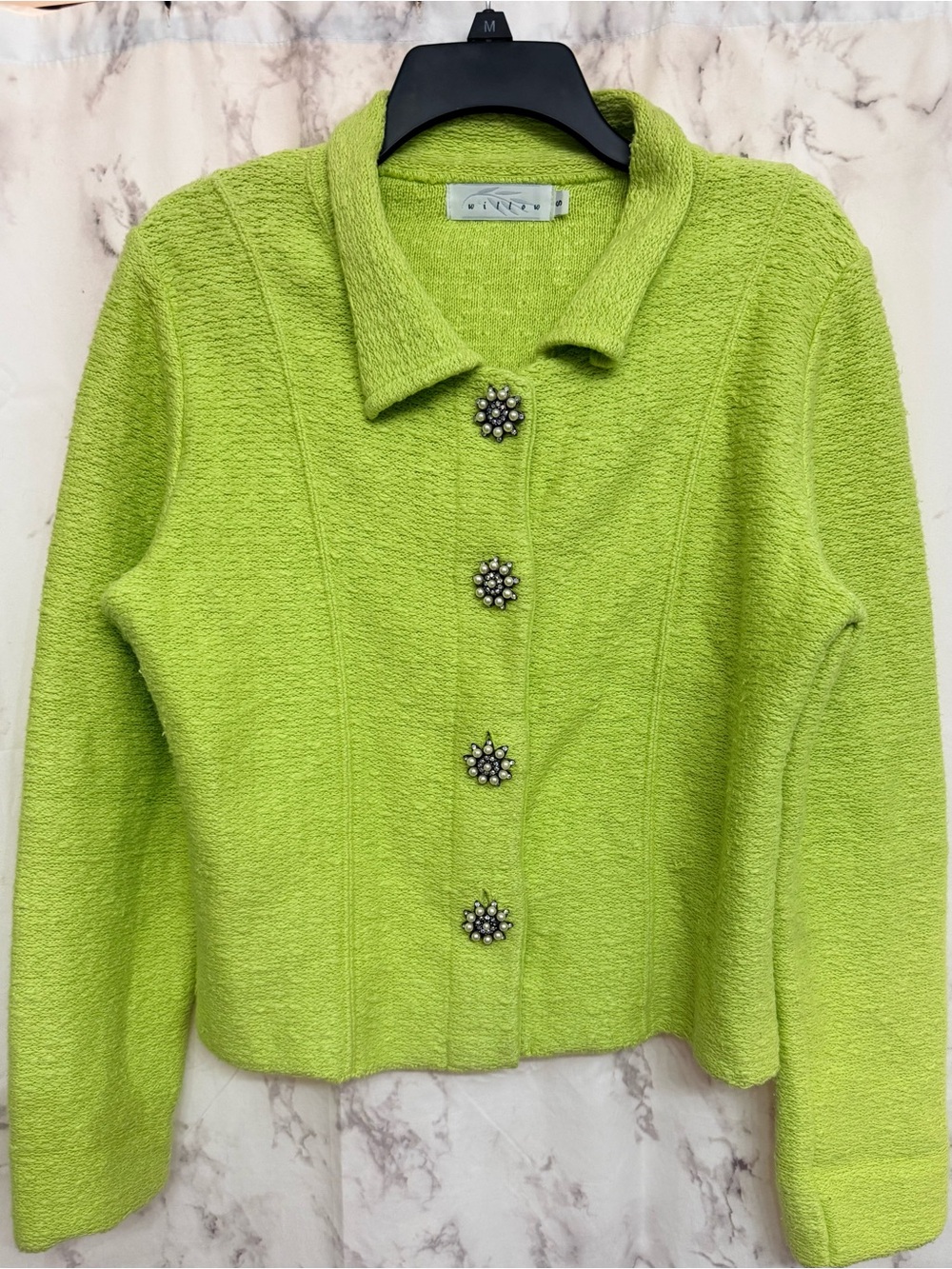 Willow Neon Lime Knit Sweater